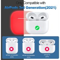 Флуоресцентный красный силиконовый чехол Protective Silicone для AirPods 3