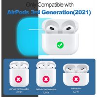 Флуоресцентный синий силиконовый чехол Protective Silicone для AirPods 3