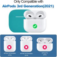 Изумрудно-зелёный силиконовый чехол Protective Silicone для AirPods 3