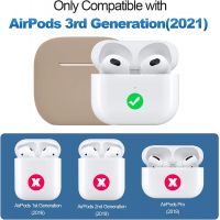 Молочный силиконовый чехол Protective Silicone для AirPods 3