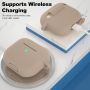 Молочный силиконовый чехол Protective Silicone для AirPods 3