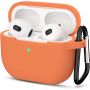 Оранжевый силиконовый чехол Protective Silicone для AirPods 3