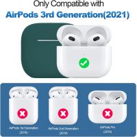 Полуночный зелёный чехол Protective Silicone для AirPods 3