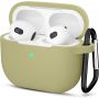 Армейский зелёный силиконовый чехол Protective Silicone для AirPods 3