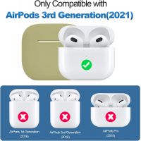 Армейский зелёный силиконовый чехол Protective Silicone для AirPods 3