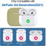Армейский зелёный силиконовый чехол Protective Silicone для AirPods 3