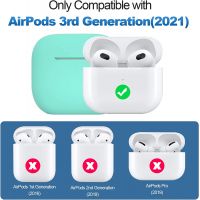 Мятно-зелёный силиконовый чехол Protective Silicone для AirPods 3