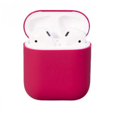 Чехол Soft Touch для AirPods 2 (малиновый) 