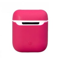 Чехол Soft Touch для AirPods 2 (малиновый) 