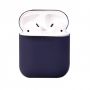Чехол Soft Touch для AirPods 2 (тёмно-синий) 