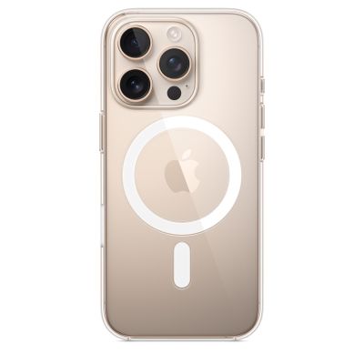 Чехол силиконовый для iPhone 16 Pro Max Clear Case with MagSafe