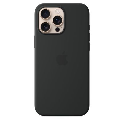 Чехол силиконовый Silicone Case с MagSafe для iPhone 16 Pro Max, "Black"