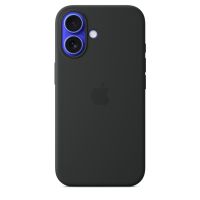 Чехол силиконовый чехол Silicone Case с MagSafe для iPhone 16, "Black"