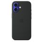 Чехол силиконовый чехол Silicone Case с MagSafe для iPhone 16, "Black"
