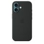 Чехол силиконовый чехол Silicone Case с MagSafe для iPhone 16, "Black"