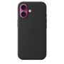 Чехол силиконовый чехол Silicone Case с MagSafe для iPhone 16, "Black"