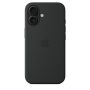Чехол силиконовый чехол Silicone Case с MagSafe для iPhone 16, "Black"