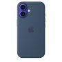 Чехол силиконовый чехол Silicone Case с MagSafe для iPhone 16, "Denim"