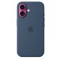 Чехол силиконовый чехол Silicone Case с MagSafe для iPhone 16, "Denim"