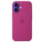 Чехол силиконовый чехол Silicone Case с MagSafe для iPhone 16, "Fuchsia"