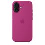 Чехол силиконовый чехол Silicone Case с MagSafe для iPhone 16, "Fuchsia"