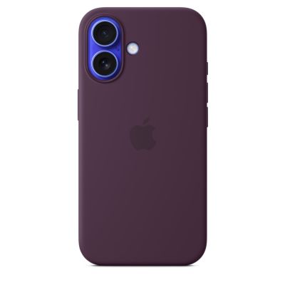Чехол силиконовый Silicone Case с MagSafe для iPhone 16, "Plum"
