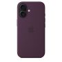 Чехол силиконовый чехол Silicone Case с MagSafe для iPhone 16, "Plum"