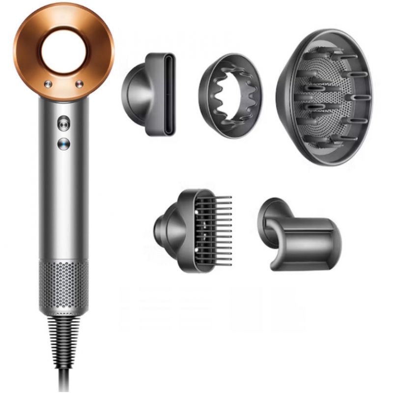 В продаже фен Dyson Supersonic HD08 (Bright Nickel/Rich Copper 