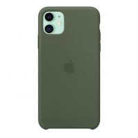 Чехол для iPhone 11 Silicone Case силиконовый цвета хаки