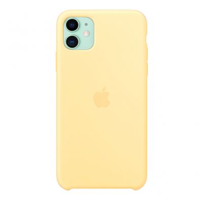 Чехол для iPhone 11 Silicone Case силиконовый желтый