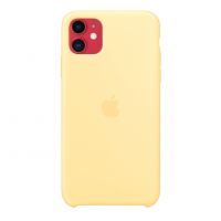 Чехол для iPhone 11 Silicone Case силиконовый желтый