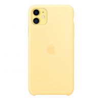 Чехол для iPhone 11 Silicone Case силиконовый желтый