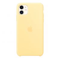 Чехол для iPhone 11 Silicone Case силиконовый желтый