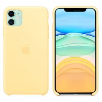 Чехол для iPhone 11 Silicone Case силиконовый желтый