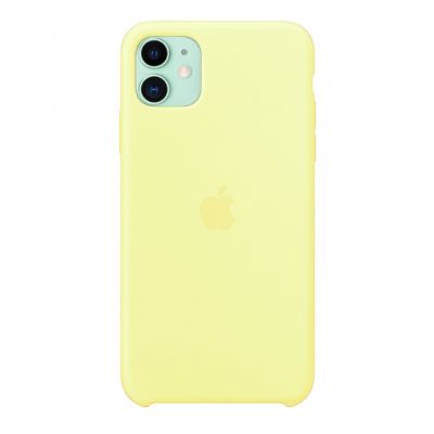 Чехол для iPhone 11 Silicone Case силиконовый лимонный