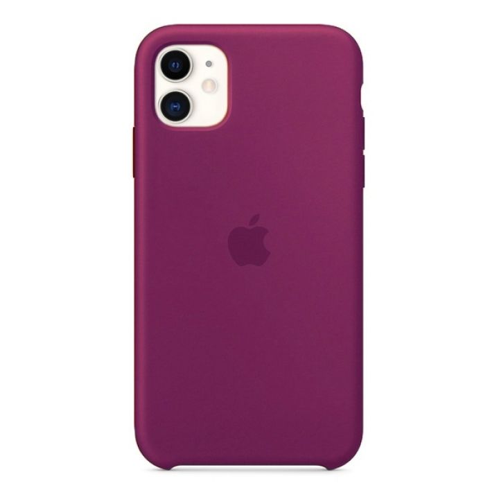 Чехол для iPhone 11 Silicone Case силиконовый малиновый