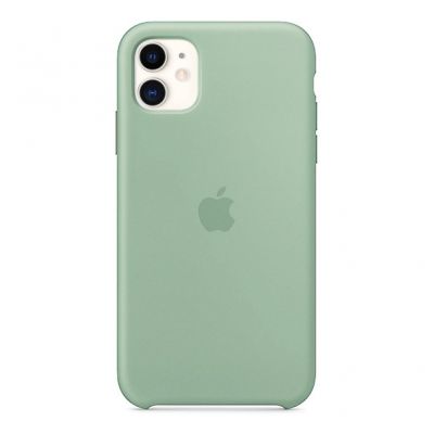 Чехол для iPhone 11 Silicone Case силиконовый мятный