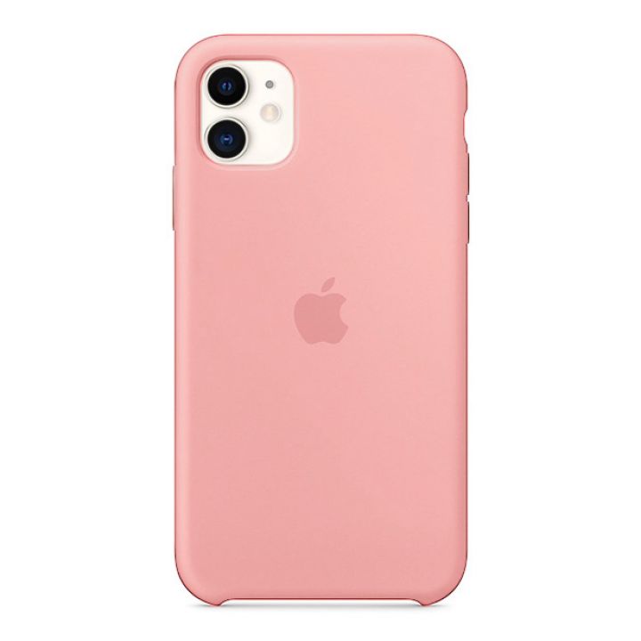 Чехол для iPhone 11 Silicone Case силиконовый персиковый