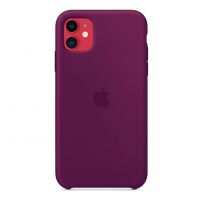 Чехол для iPhone 11 Silicone Case силиконовый сливовый