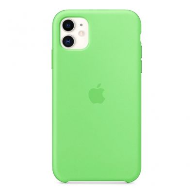 Чехол для iPhone 11 Silicone Case силиконовый зеленый