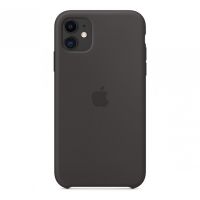 Черный силиконовый чехол для iPhone 11 Silicone Case