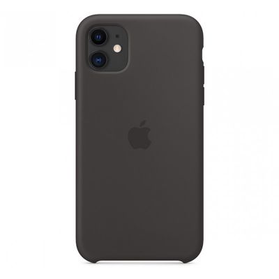 Черный силиконовый чехол для iPhone 11 Silicone Case