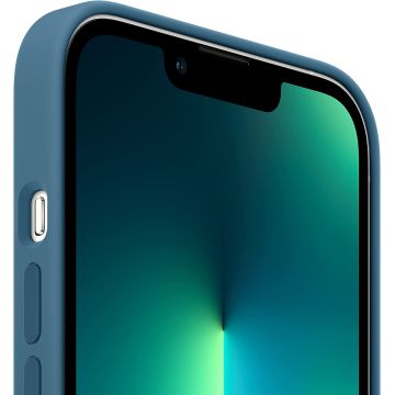 Чехол Silicone Case для iPhone 13 Pro Max, cиликон, "голубая сойка"