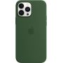 Чехол Silicone Case для iPhone 13 Pro Max, cиликон, "клевер"