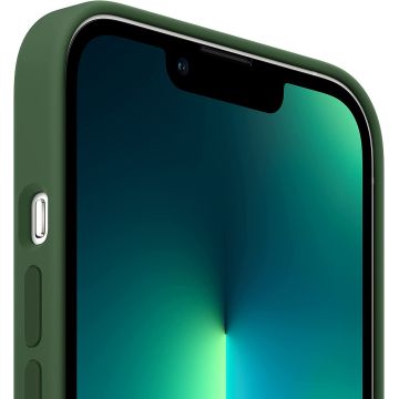 Чехол Silicone Case для iPhone 13 Pro Max, cиликон, "клевер"