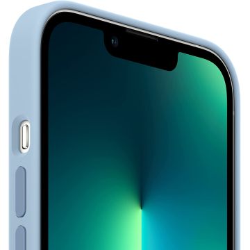 Чехол Silicone Case для iPhone 13 Pro Max, cиликон, "синий туман"