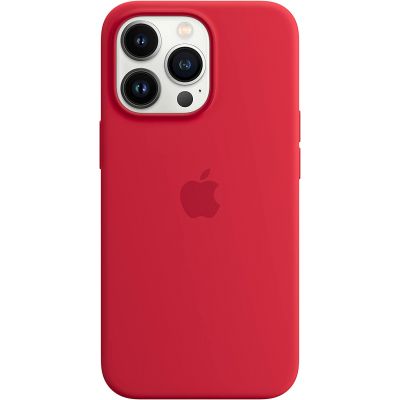 Чехол Silicone Case для iPhone 13 Pro, cиликон, (Product) RED