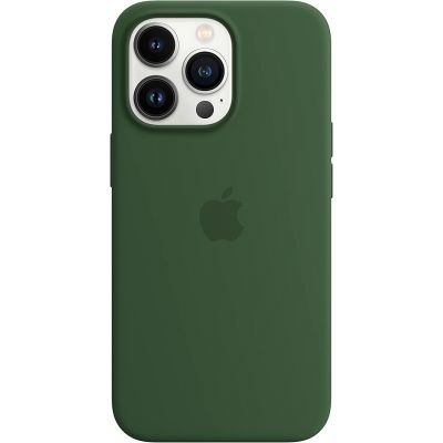 Чехол Silicone Case для iPhone 13 Pro, cиликон, "клевер"