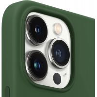 Чехол Silicone Case для iPhone 13 Pro, cиликон, "клевер"