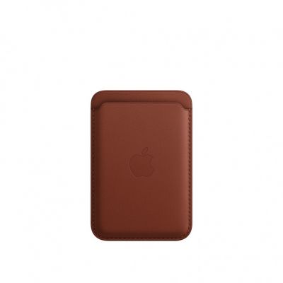Кожаный кошелёк для iPhone 14 Pro с MagSafe - Тёмно-коричневый